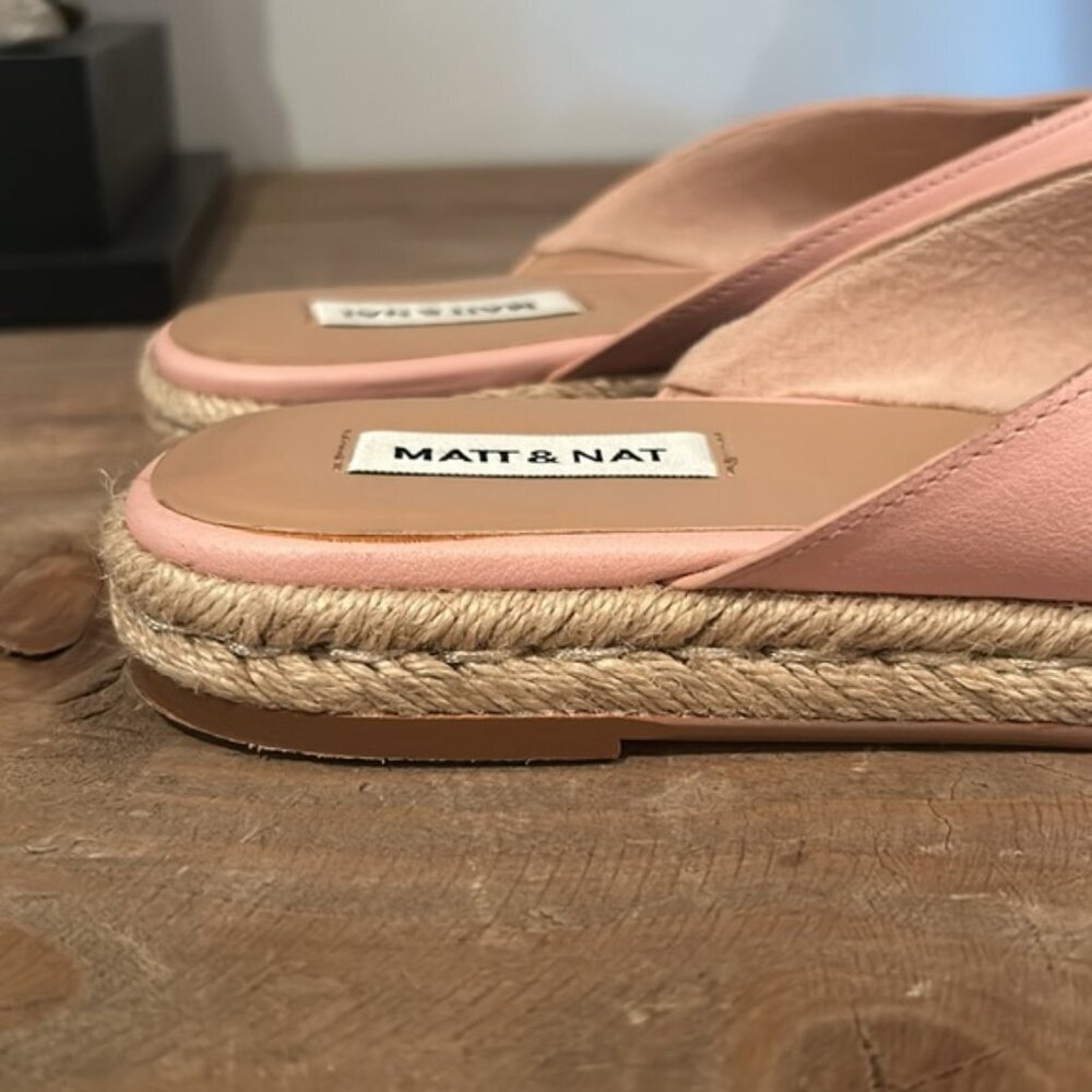 Matt & Nat Vegan V Cut Espadrilles 39 Pink Euc — image 4 of 8